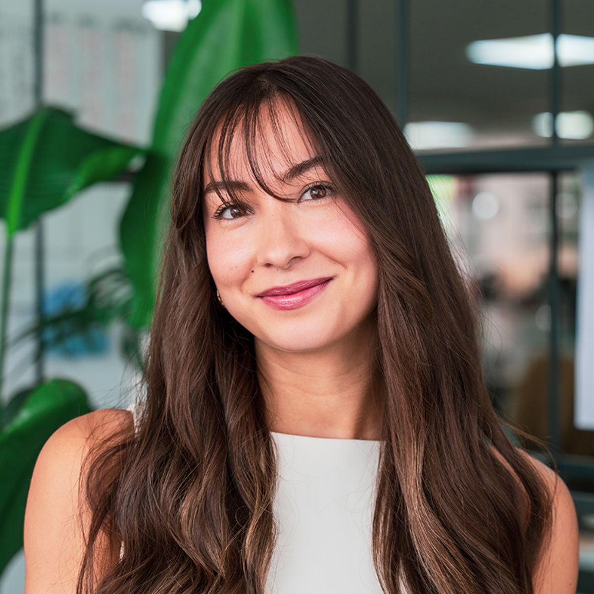 Headshot of a colleague, office setting