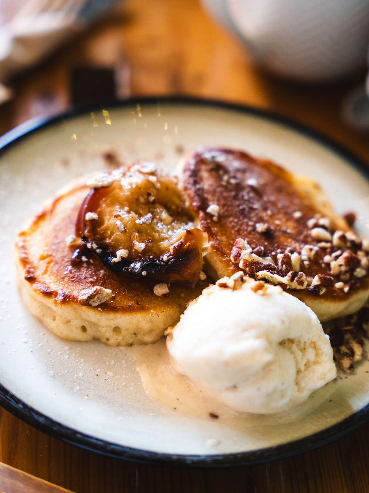 Peach pancakes