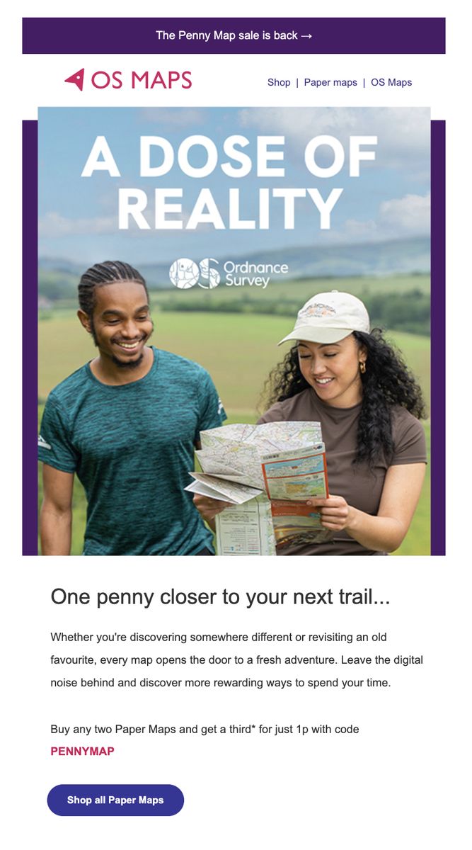 OS dose of reality 2026 email design