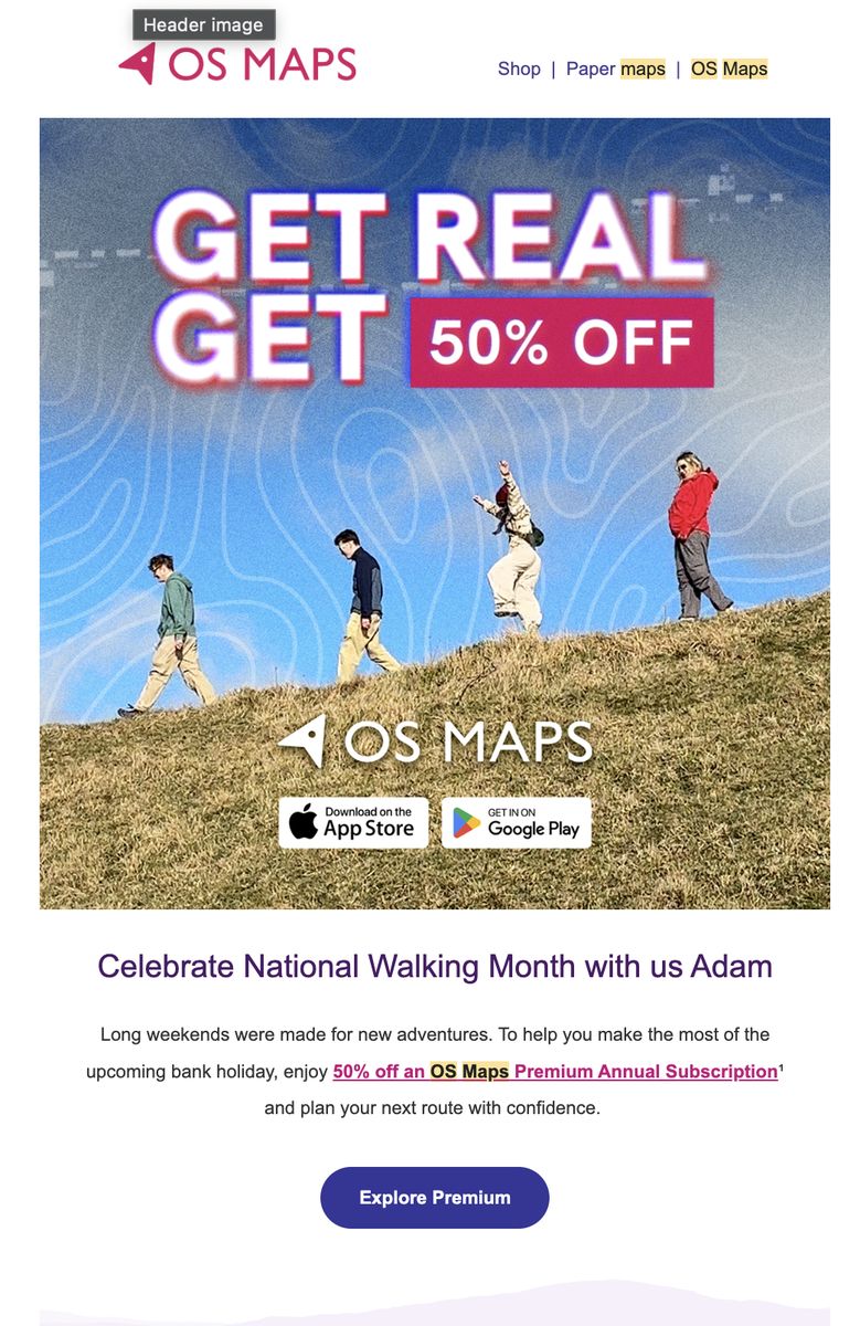 OS spring email design