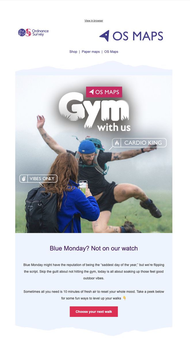 OS winter email design
