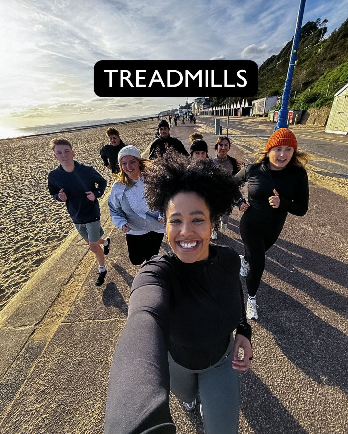 Winter gym carousel, treadmills