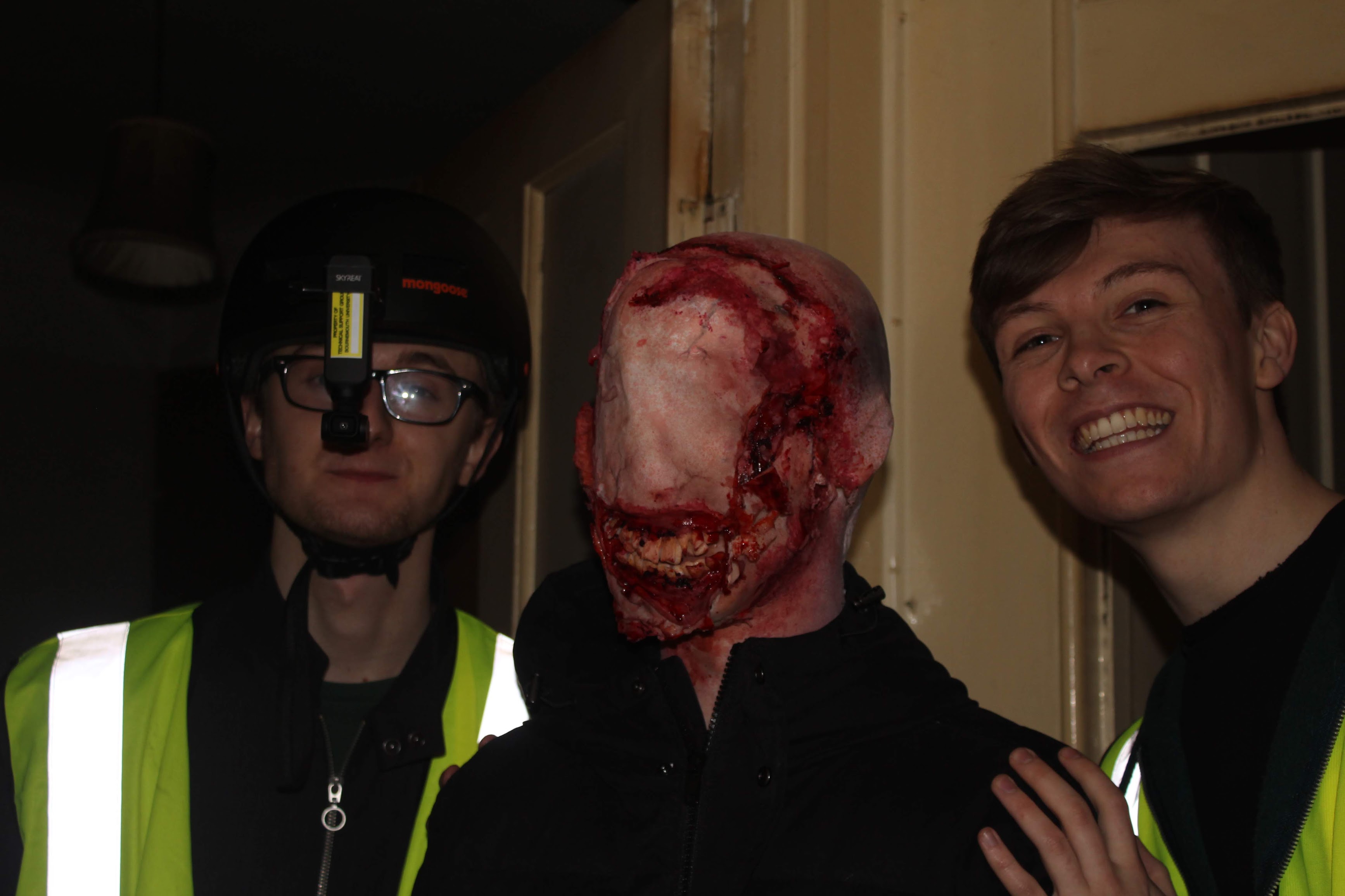 The monster, in full prosthetics